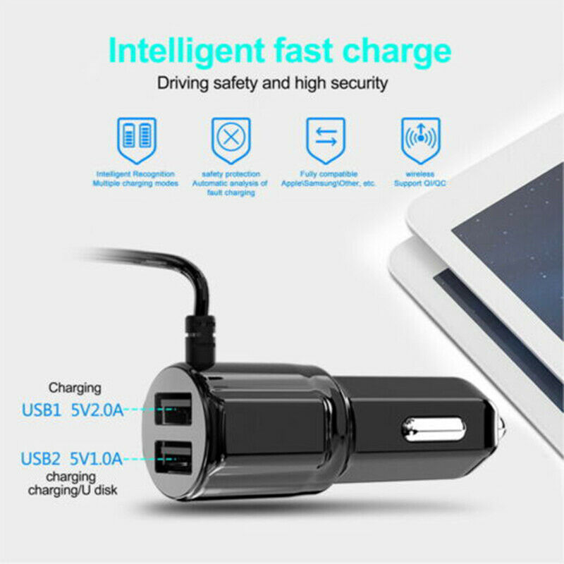 RS1 Handsfree Wireless Car Kit LCD FM Transmitter MP3 Radio Player USB Charger