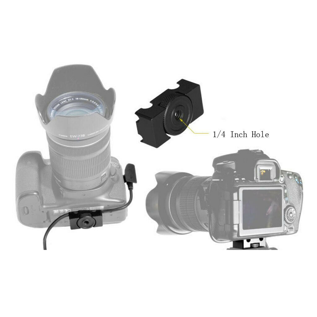 6mm 8mm Cable Holder Clip Cord Clamp for Tripod Quick Release Plate Camera