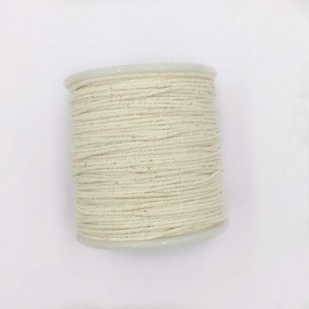 100Meter 1mm Natural Cotton Rope Twisted String Cord Twine Sash Crafts Decor