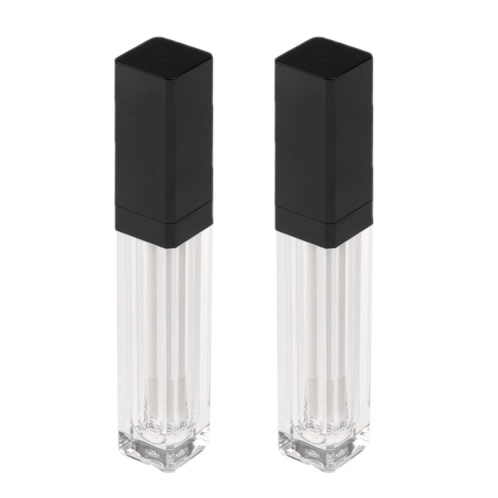 Travel Empty Clear Lip Lip Tube Lip Balm Lip Oil Bottle Container 2pc