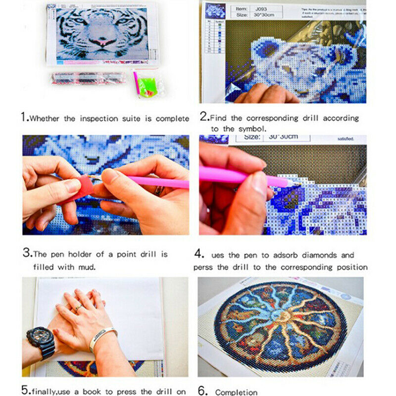 DIY Full Drill Square Diamond Painting Scenery Cross Stitch Kits Home DecDD