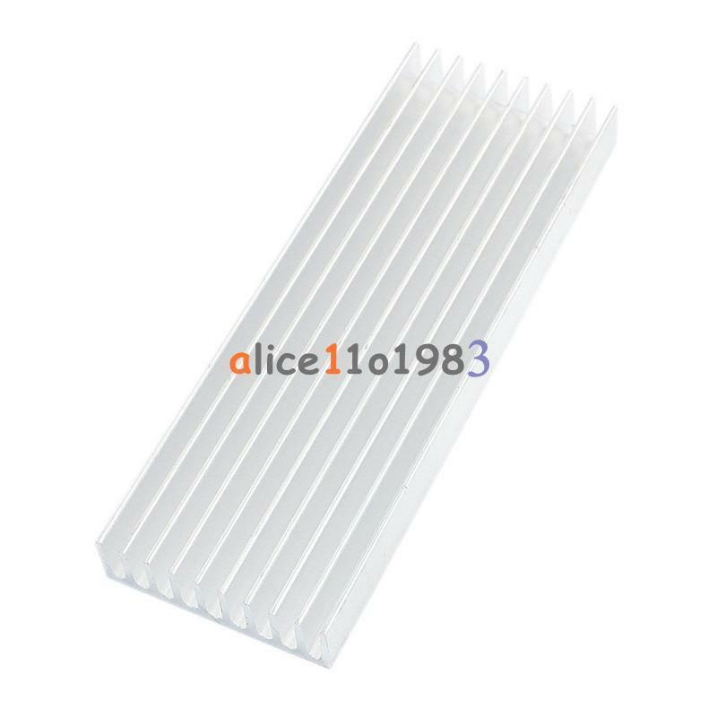 5PCS 100*35*10mm Aluminum heatsink Heat Sink Chip for IC LED Power Transistor