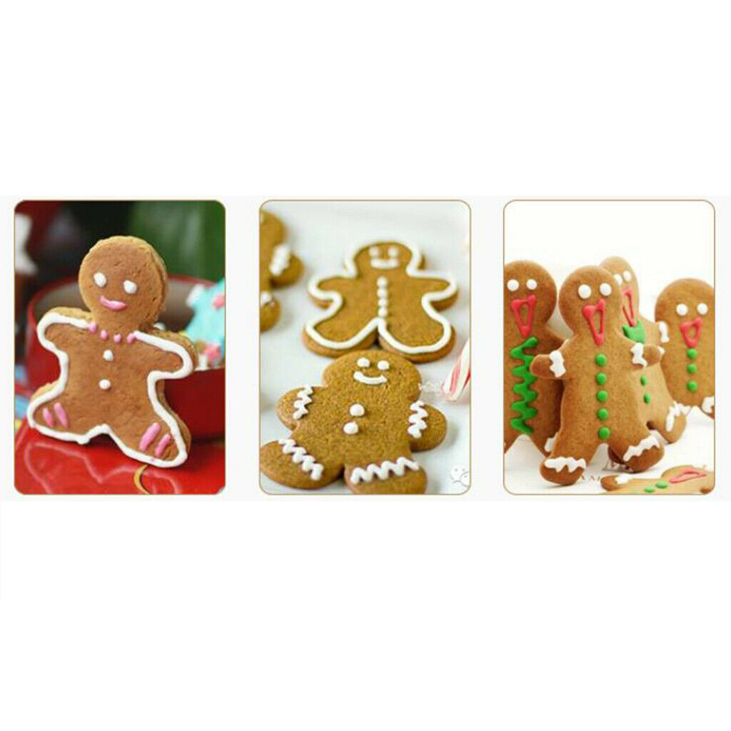 Gingerbread Man Cookie Cutters 5 Piece Random Colors Plastic Kitchenware