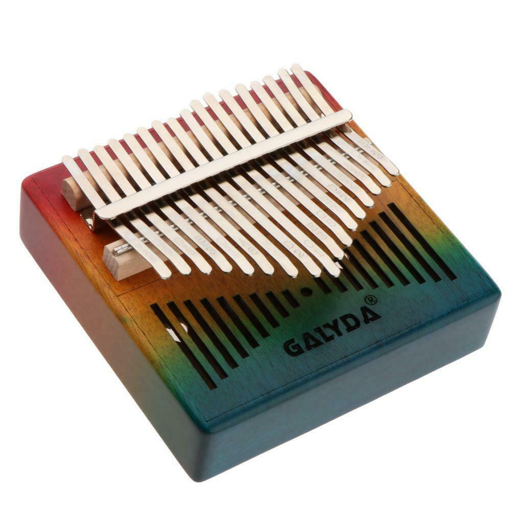 Portable Kalimba 17 Key Thumb Piano Wooden Mbira Gift for Music Lover w/ Bag