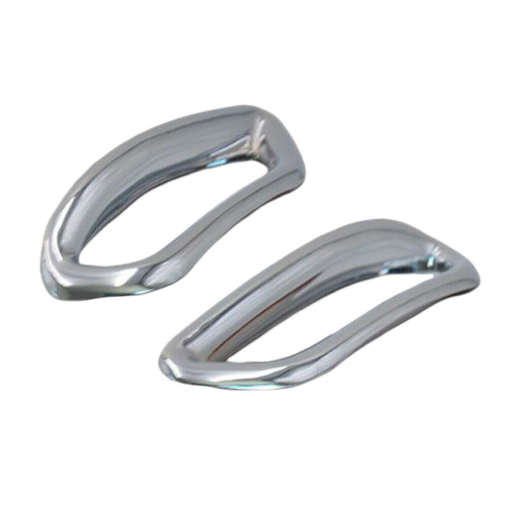 1 Pair Car Chrome Rear Fog Light Cover Trim For  Qashqai J11 2014-2017