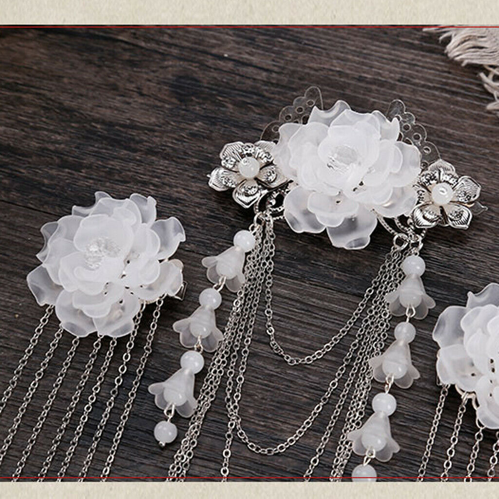 Retro Style Chinese Tassel Hair Clip Hair Stick Hairpin And Earrings Jewelry