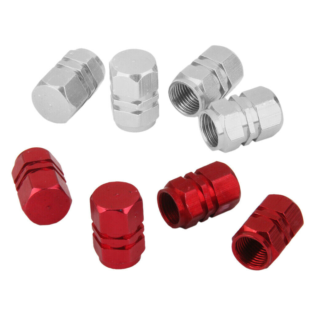 8 X Air Valve Caps - Premium Tire Valve Caps - Elegant And Professional Valve