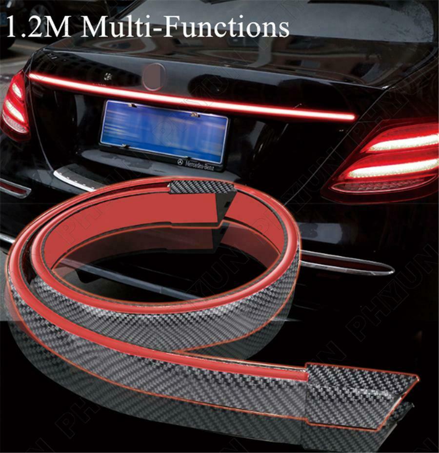1.2M LED Tail Brake Turn Flowing Light Rear Trunk Roof Car Spoiler Tail Wing Lid