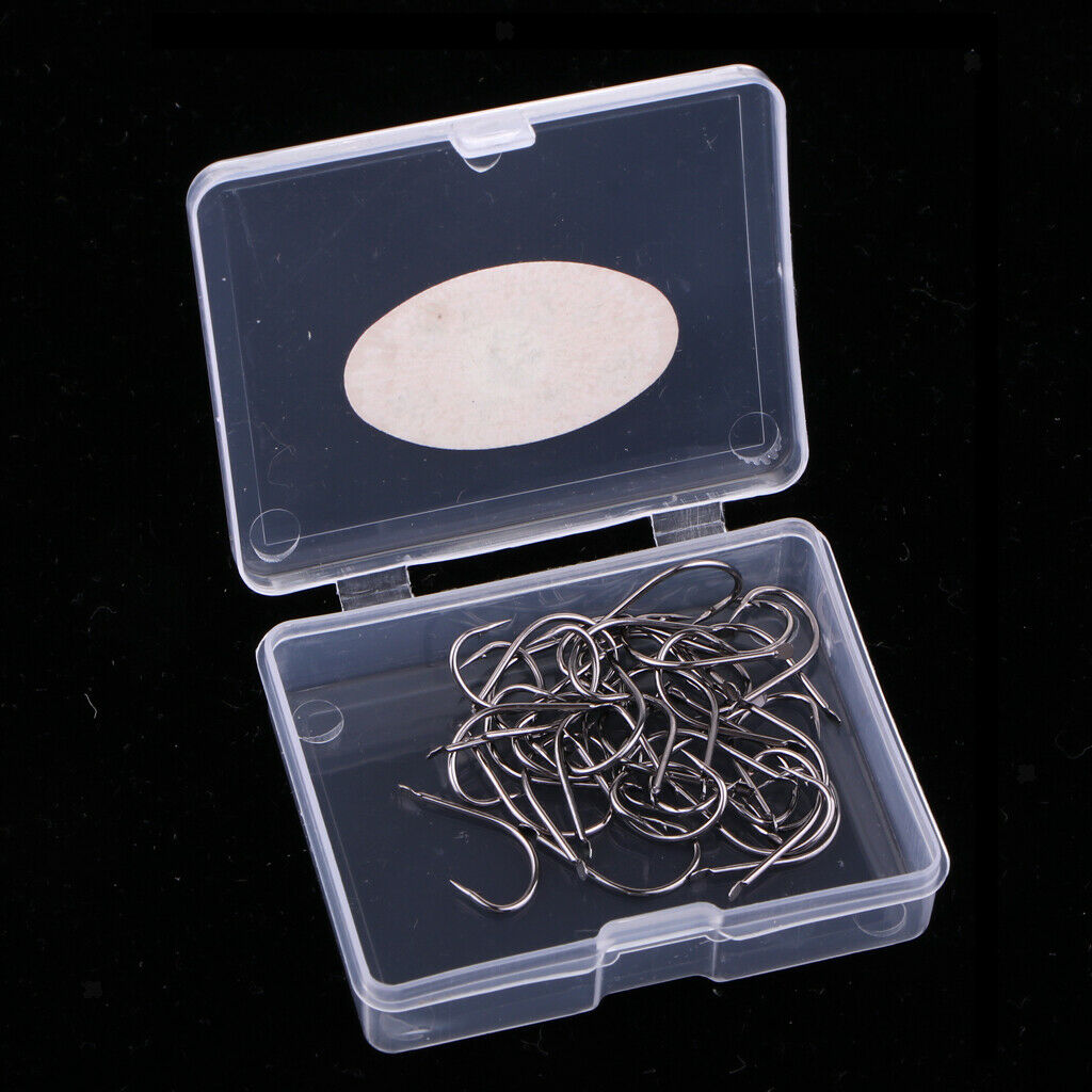 5 Boxes Fishing Hooks with Barbed Crab Hook Sports Accessories 16 x 9mm NO12