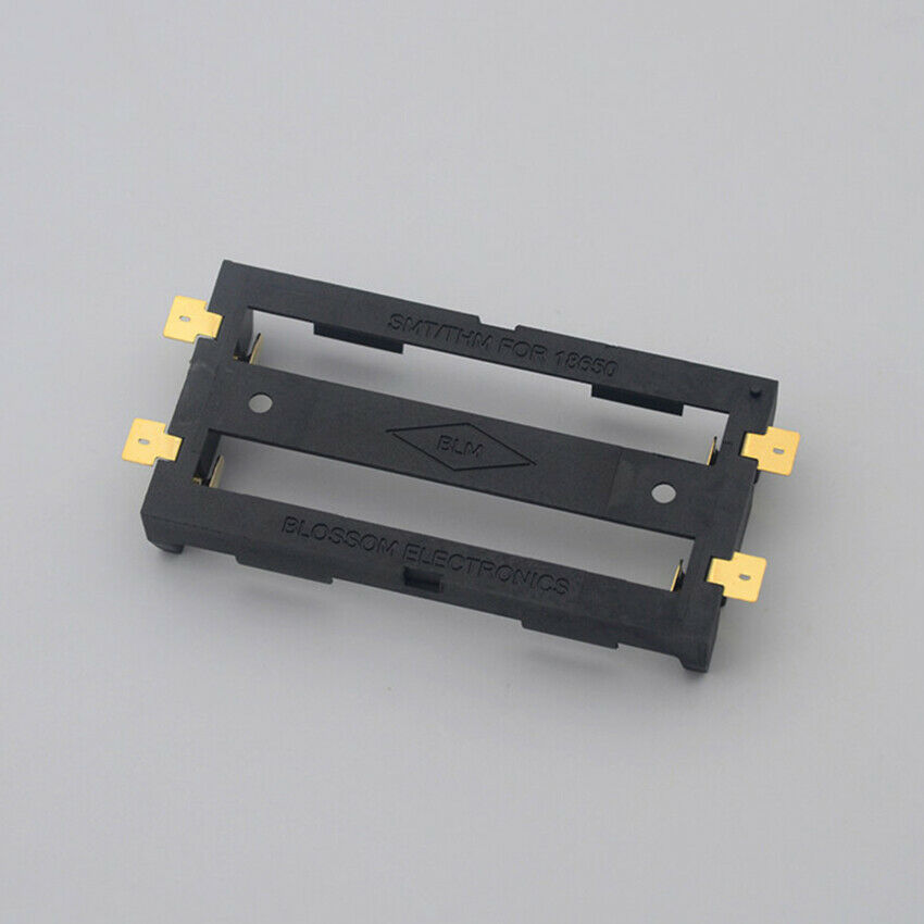 Battery Holder 18650 2 slot Battery Cells Clip Holder Box Case Black Shell Case