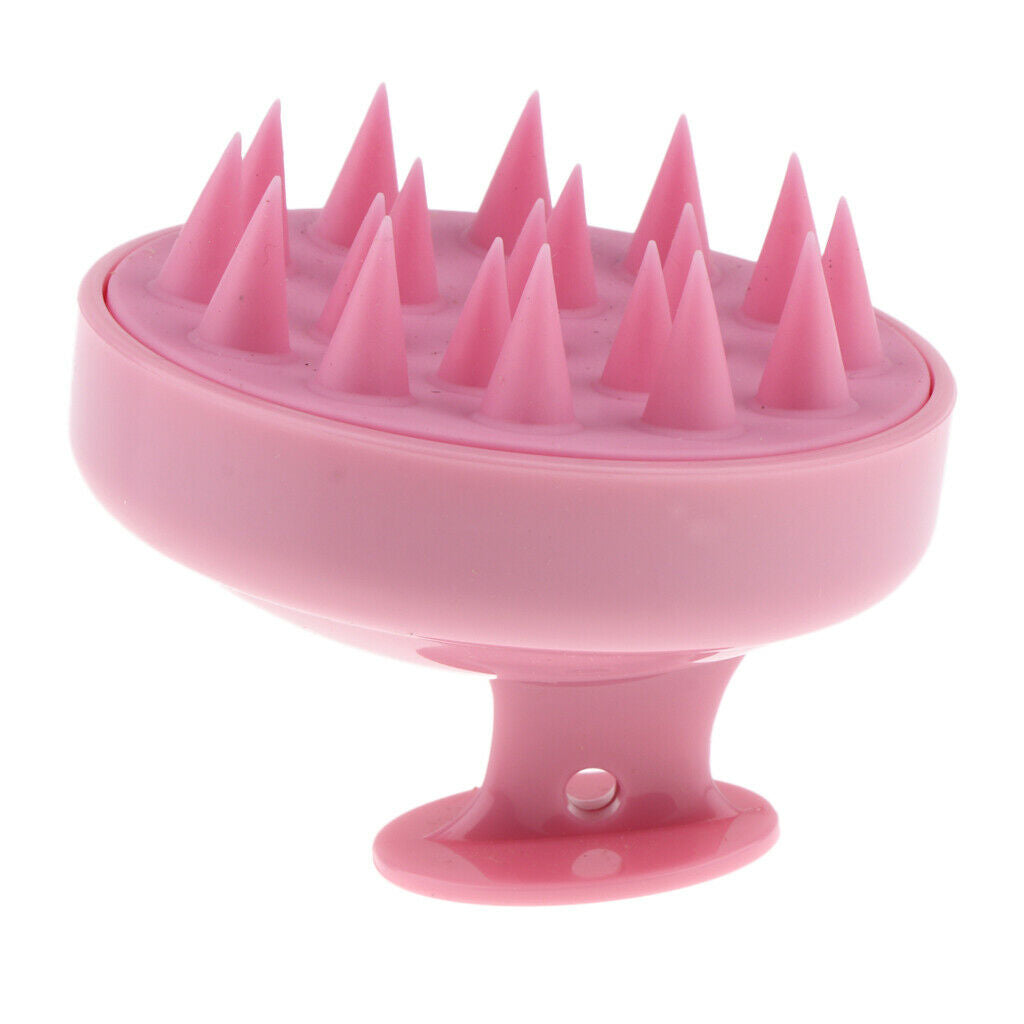 2Pc Hair Scalp Massager Shampoo Brush With Soft Silicone Head
