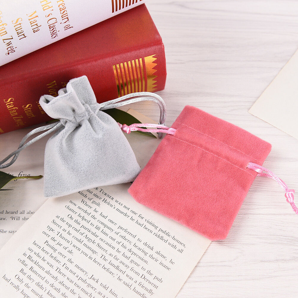 2X7*9 Jewelry Packing Velvet Bag Velvet Drawstring Bag Pouches Gift Game RanY1