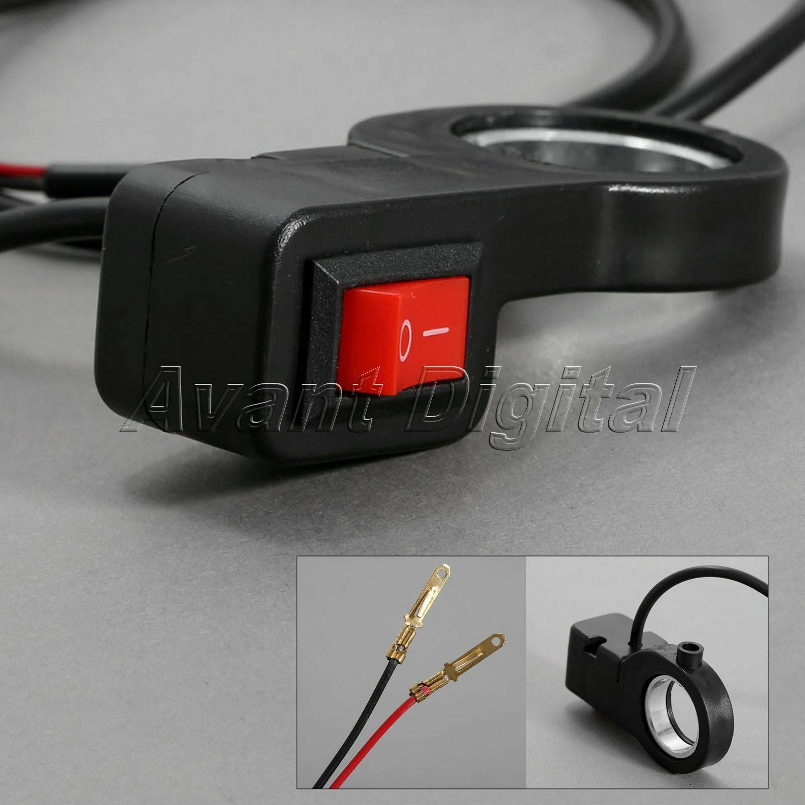 7/8 Handlebar Universal Motorcycle Scooter ATV Headlight ON-OFF Kill Stop Switch