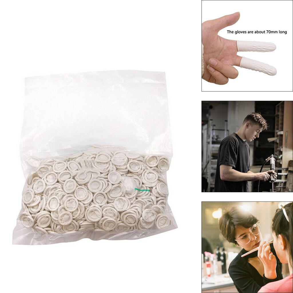 800pcs Large Finger Cots Gloves Latex Fingertips Protection Anti Static