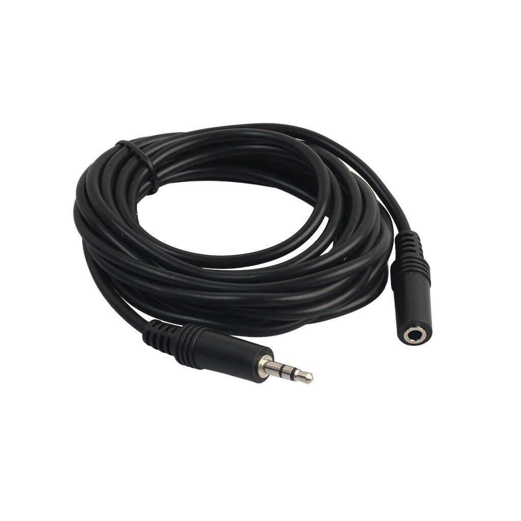 3.5mm Ja Male to Female Audio Stereo Extension Aux Cable for Headset 9.8ft