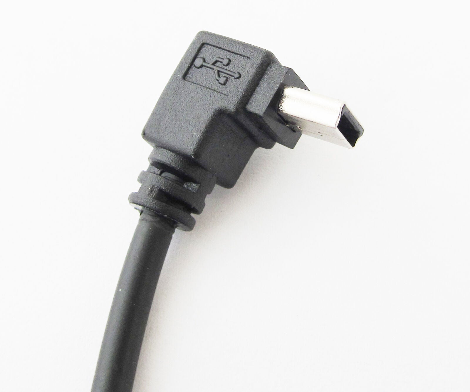 2pcs Mini 5pin USB Male To Female Down direction Angle 90 degree USB Adapter New