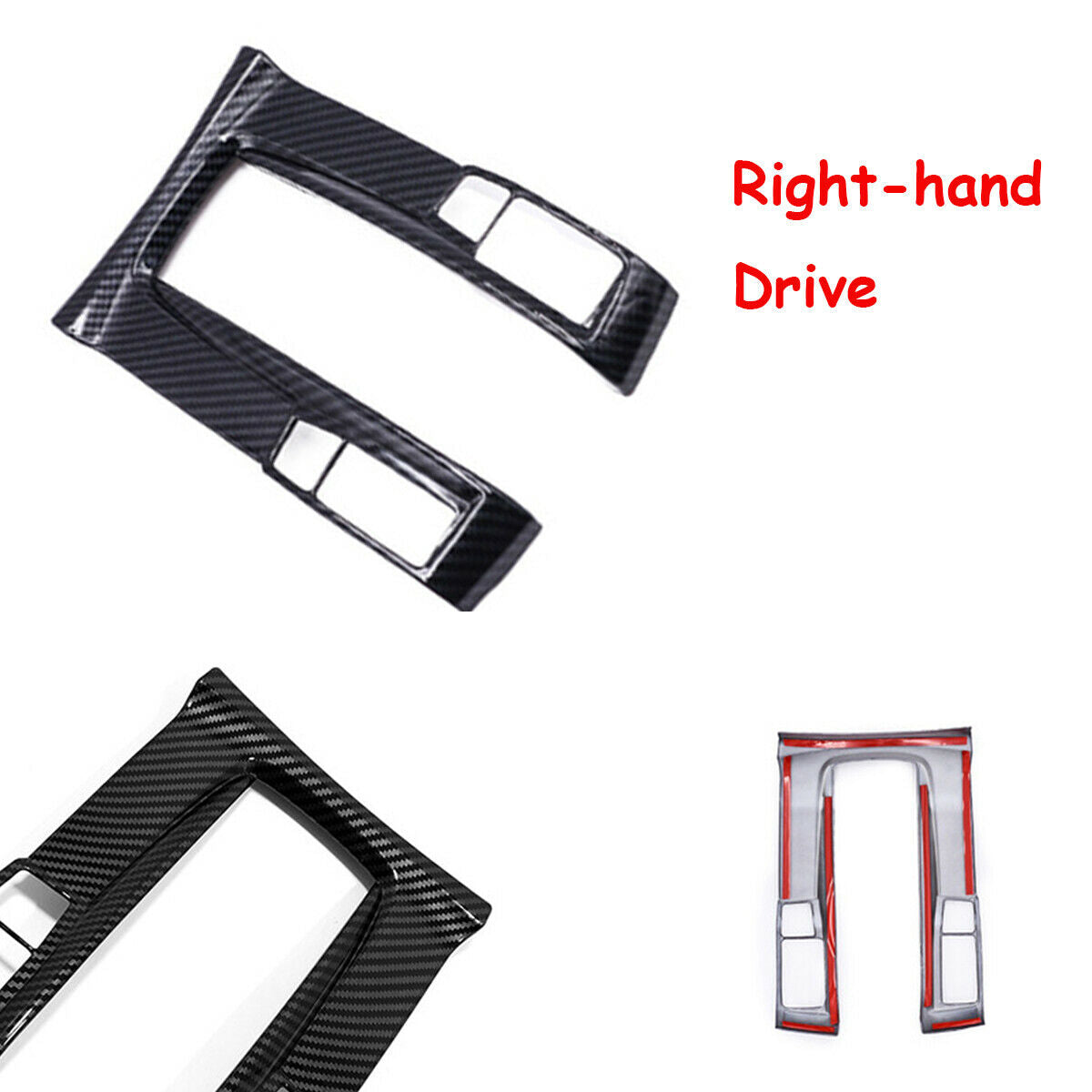 Carbon Fiber Style Car Gear Shift Panel Frame Cover For16-20 HondaCivic 10th Gen