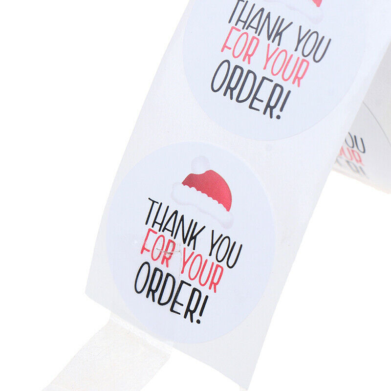 Round Paper Adhesive Stickers Thank You Stickers Baking Seal Label Sticke.l8
