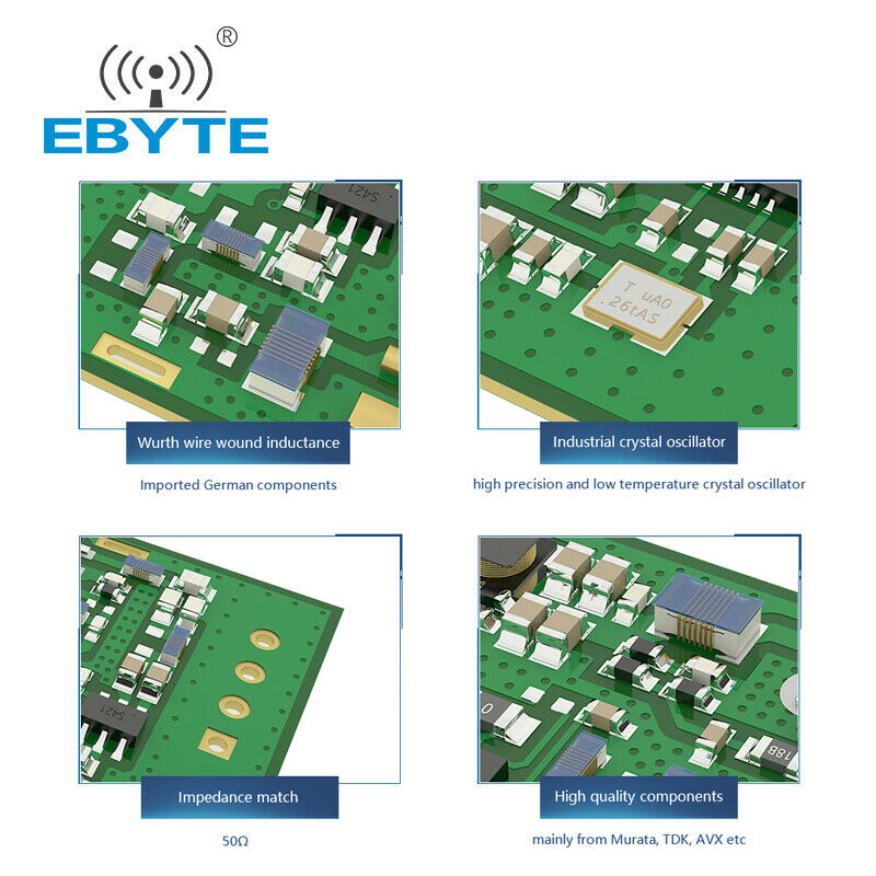 Wireless Transceiver Module 433Mhz 30dBm Serial Port Modbus 2.5km E61-433T30D