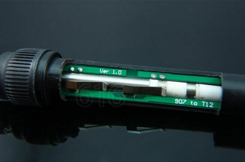 Temperature Controller + T12 Tip Bracket + Handle Case For HAKKO Soldering Iron