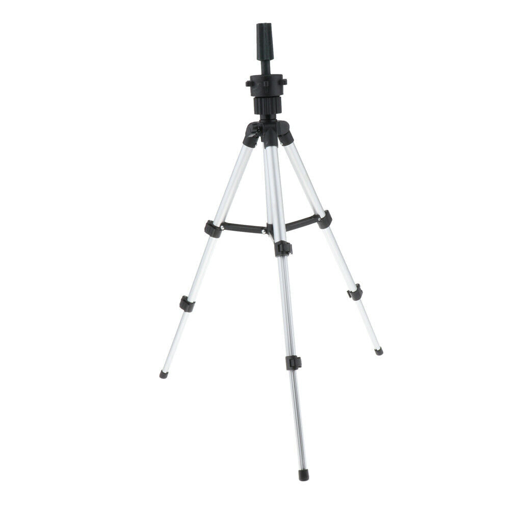 1Pcs Tripod Wig Stand Rack, Metal 360Â° Adjustable Cosmetology Hairdressing