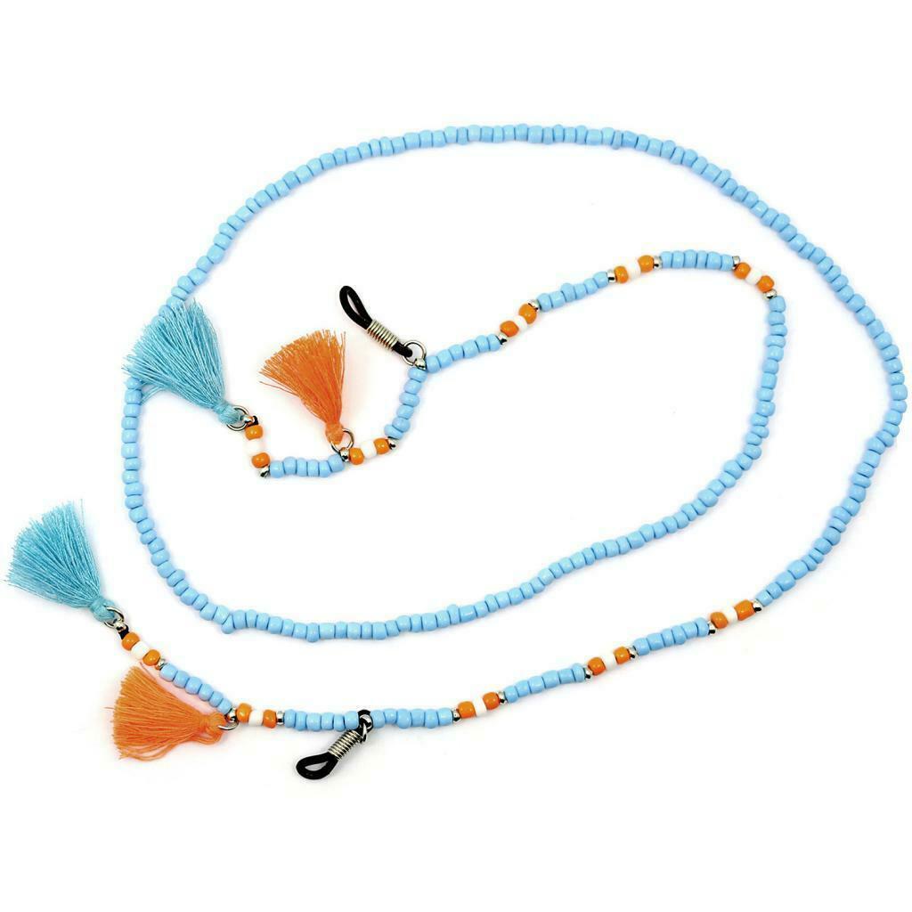 2pcs Eye Glasses String Holder Beaded Eyeglass Holder Chain Necklace Women