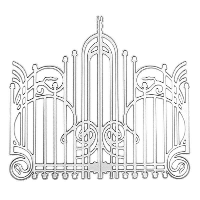Gate Metal Cutting Dies Stencil Scrapbooking DIY Album Stamp Paper Card Emboss