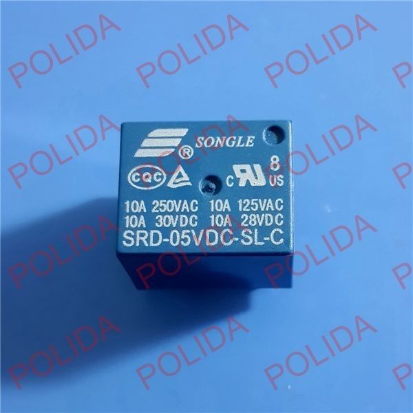 5PCS RELAY SONGLE DIP-5 SRD-05VDC-SL-C SRD-5VDC-SL-C SRD-5V-SL-C DC5V DC5