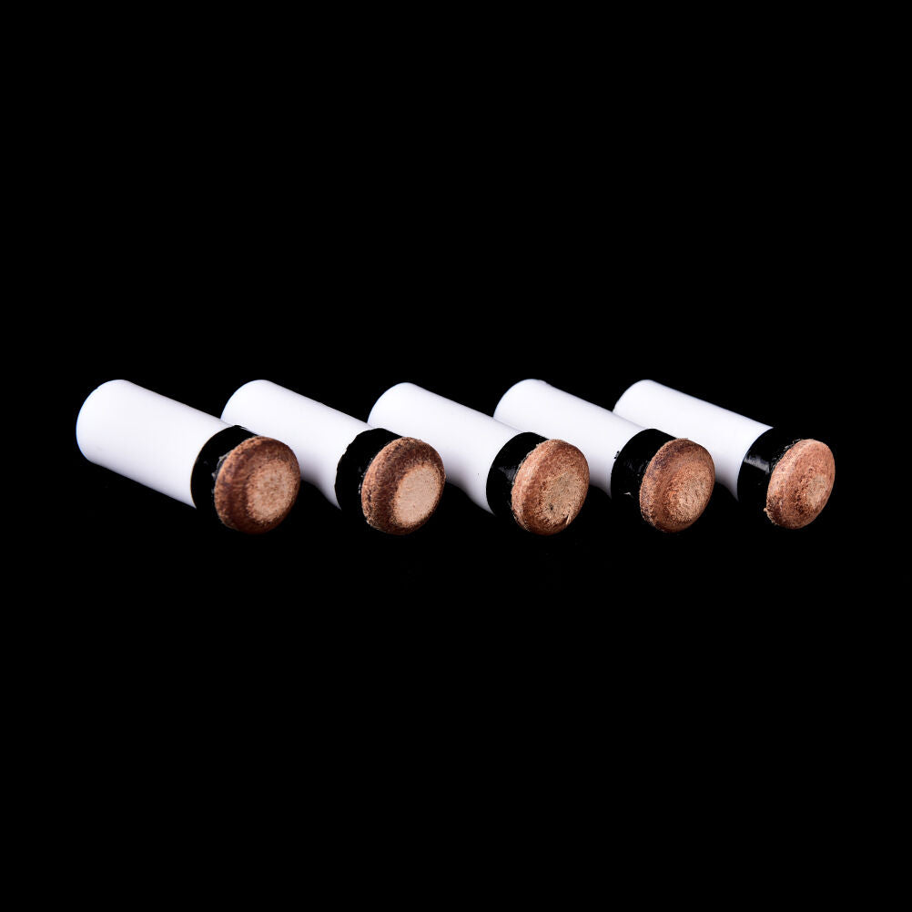 13mm billiards replacement parts 5 pool cue stick ferrules + 5 screw-on t.l8
