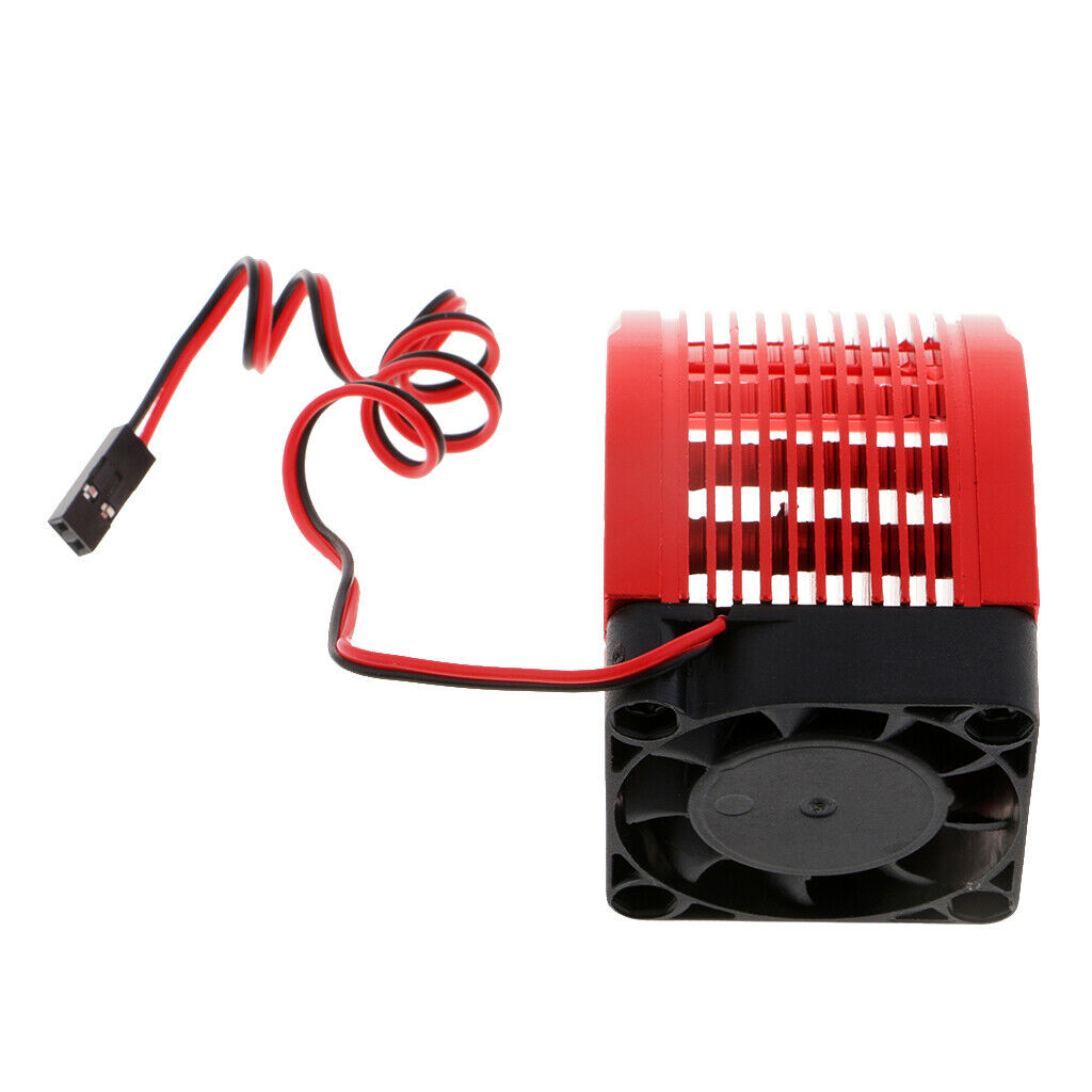 42mm Aluminum Universal Heat Sink w/ Cooling Fan for 1:8 RC Car Motor