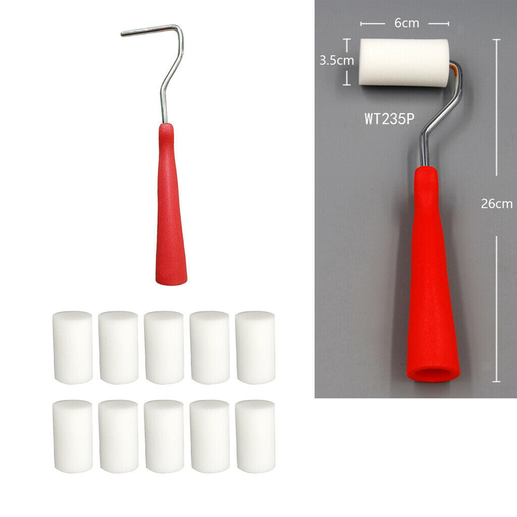 Foam Wall Painting Roller Kit 10x Covers Covers & Frame For Small Area