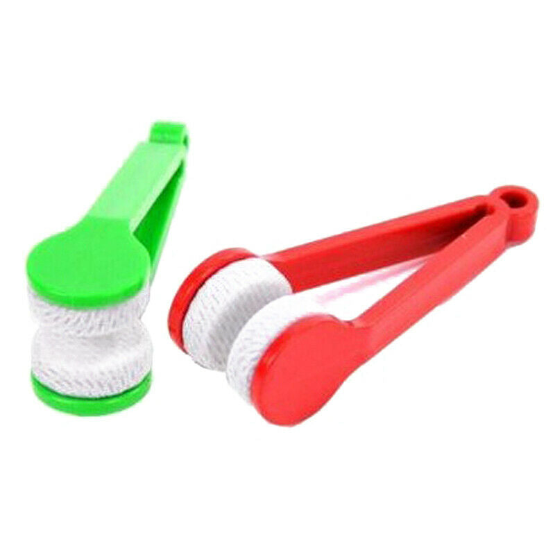1PC Mini Two-side Glasses Brush Microfiber Spectacles Cleaner  Brush Screen  Qx