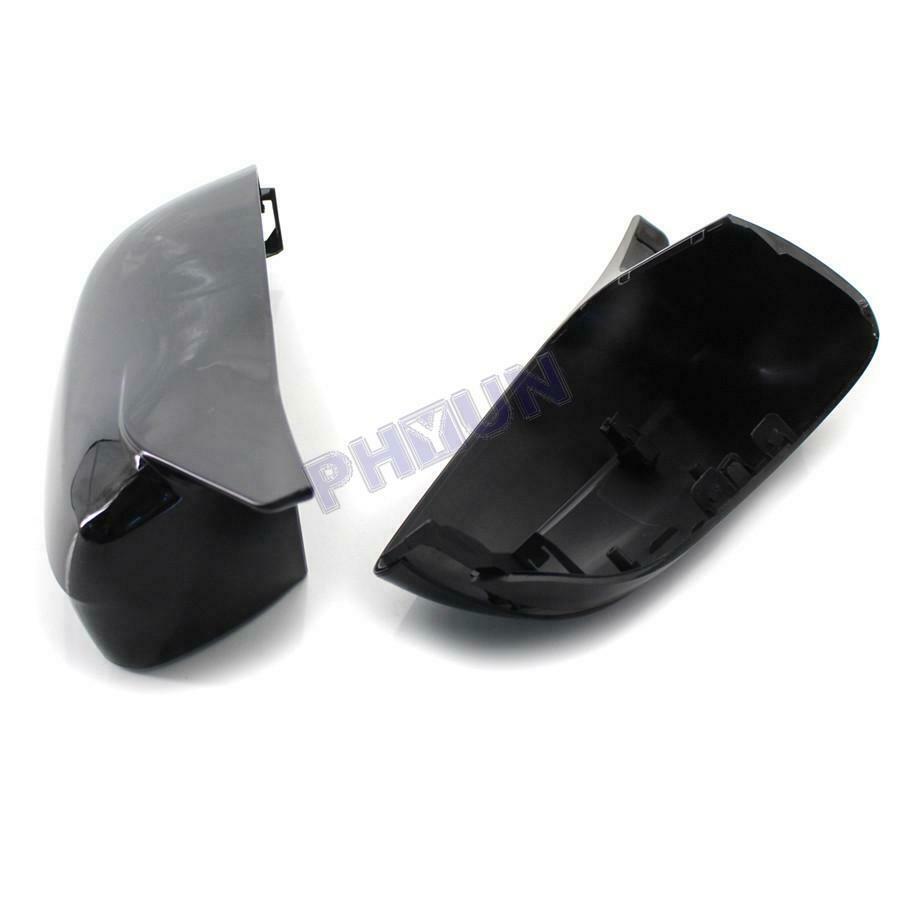 2x Gloss Black Side Mirror Covers For BMW 3 5 7 Series G30 G38 G20 G28 G11 G12