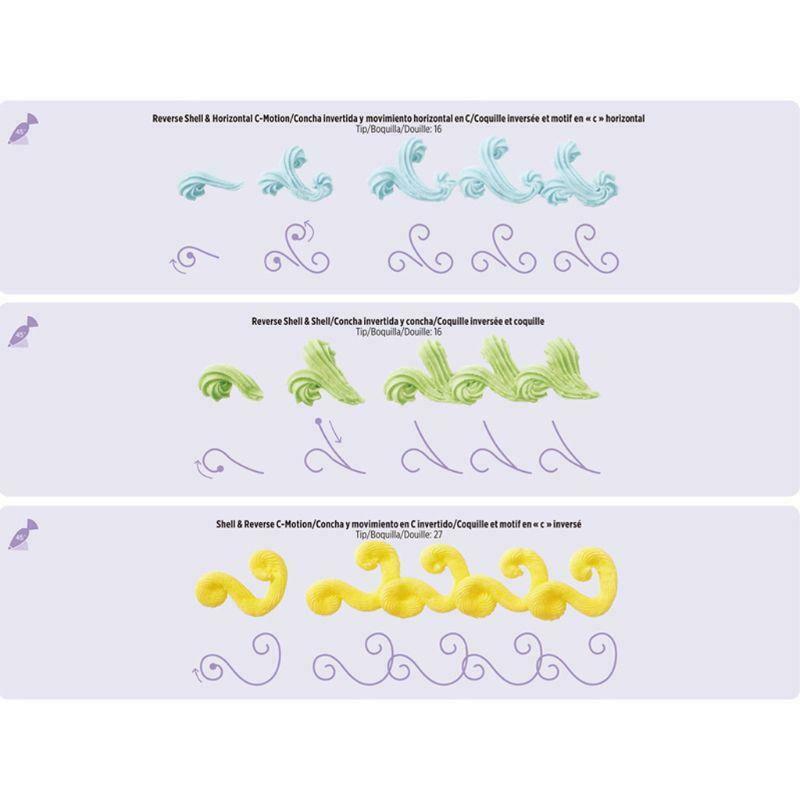 23pcs/set Cake Icing Piping DIY Drawing Board Template Paper Practice Cardboard