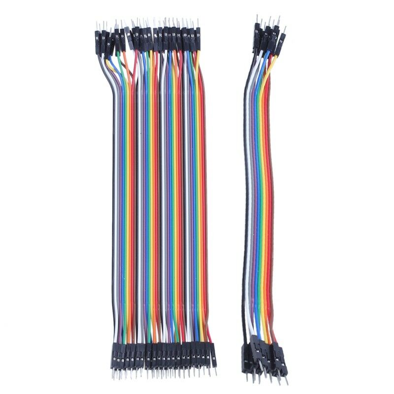 40pcs 20cm 2.54mm male to male Breadboard jumper wire cable for Arduino U3L3L3