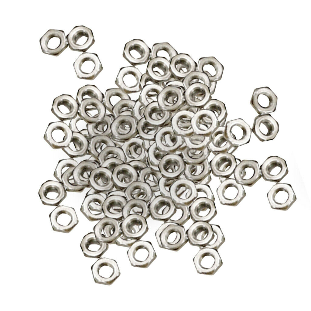 100pcs M3 Nuts A2 Stainless Steel Hex Nuts To Match Our Bolts and Bolts