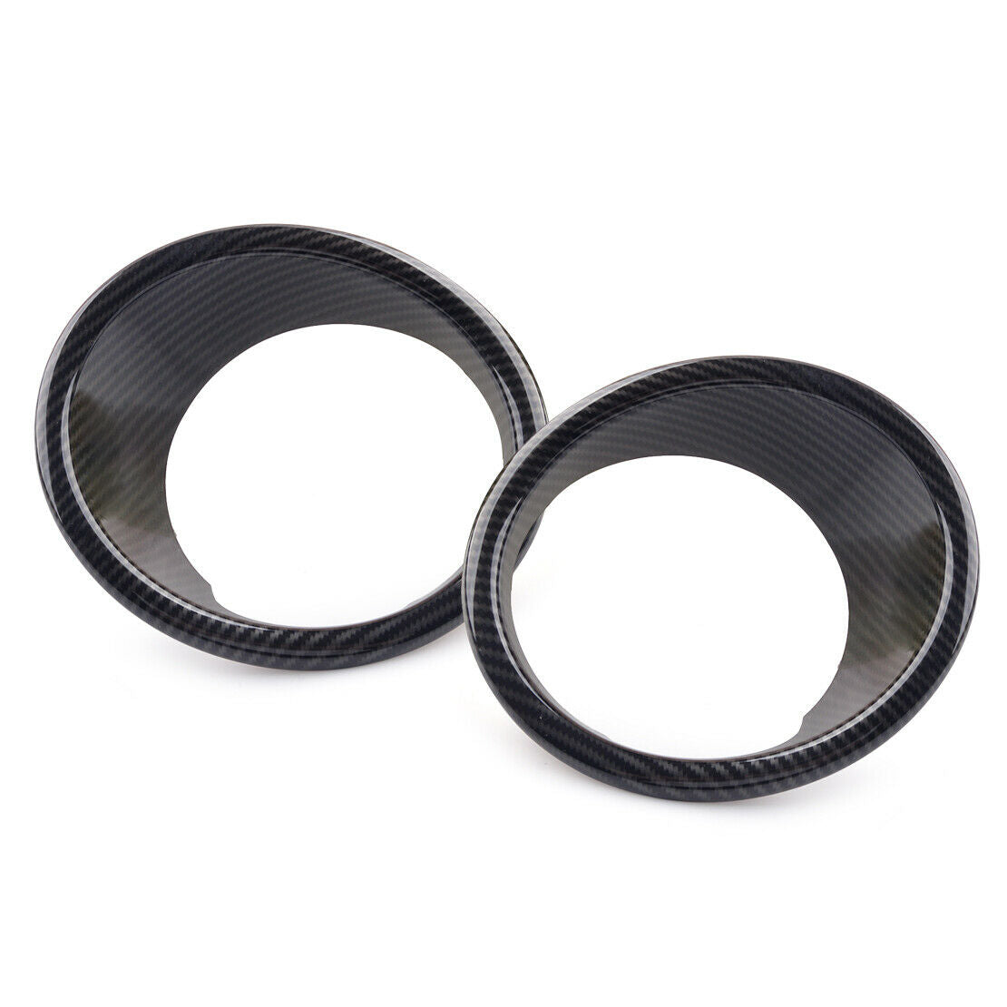 Carbon Fiber ABS Front Fog Light Lamp Ring Trim Fit For BMW X5 F15 2014-18