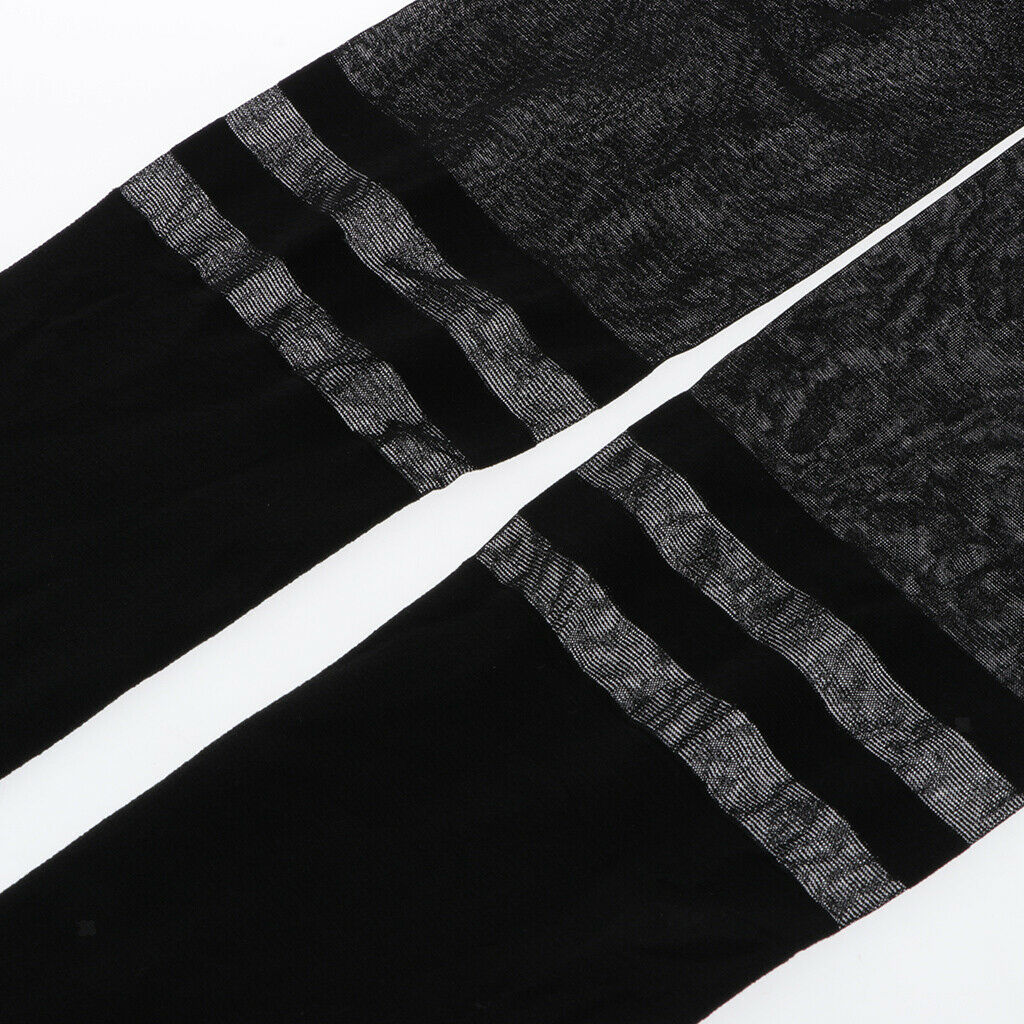 Fashion Patchwork Tights Transparent Footed Pantyhose Stretch Long Hosiery
