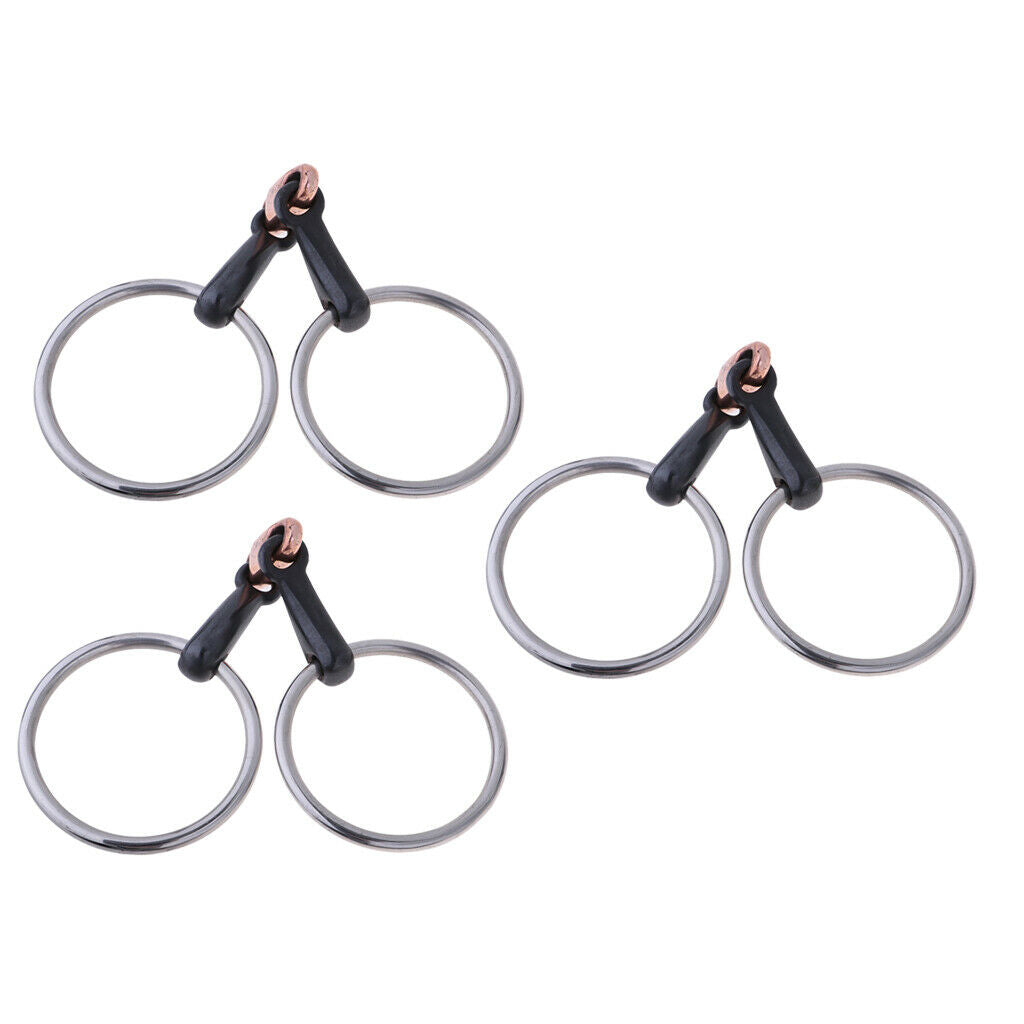 Copper Link Eggbutt   Ring   for Horse 105mm