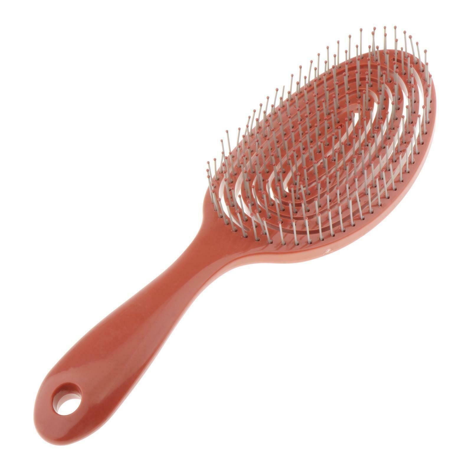 Detangler Comb Hair Brush Styling Comb Scalp Massage Hair Care Brown
