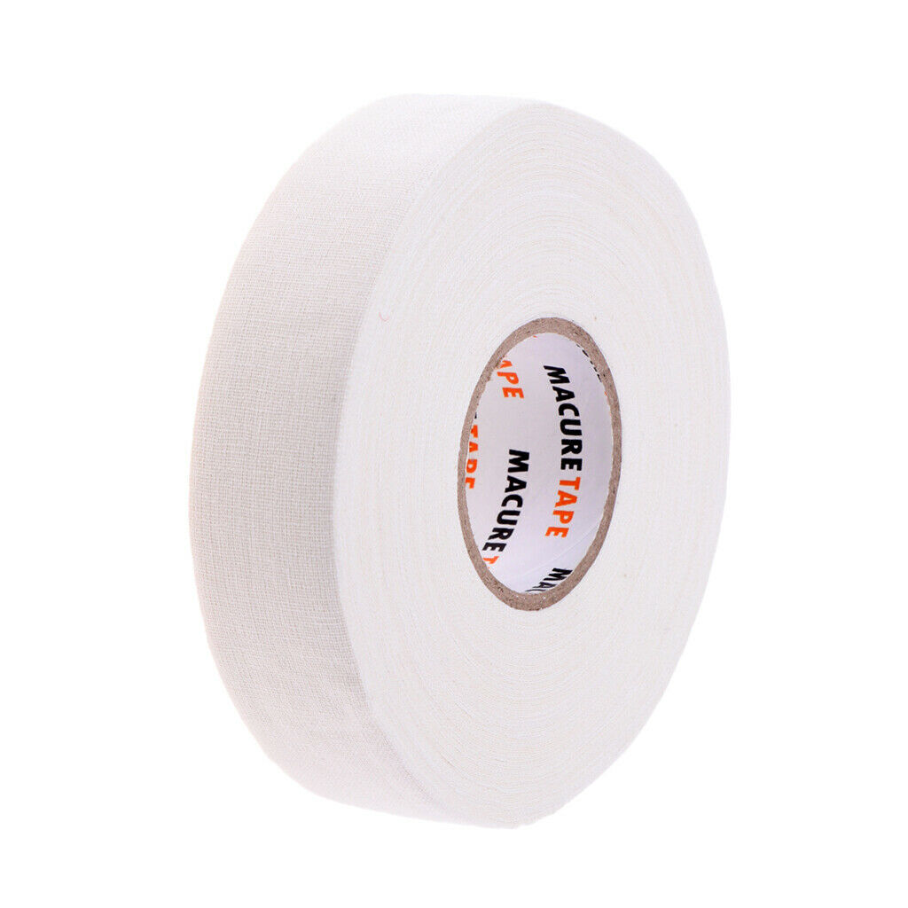Black  Hockey Lacrosse Stick Cloth Tape Wrap Grip 1'' x 25 yards (4-Pack)
