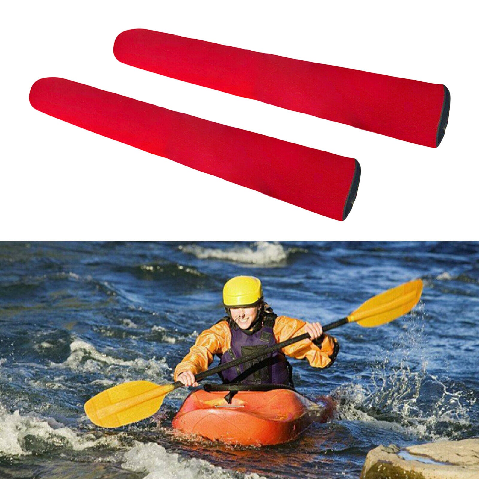 Kayak Grips 30cm 1Pair Neoprene Canoe Boat Grips Paddling Kayaking Red