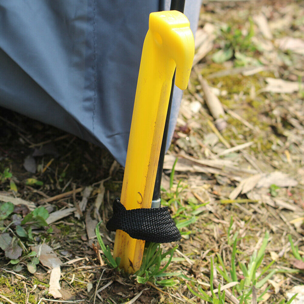 Plastic Tent Pegs Durable Spike Hook Awning Camping Caravan Pegs Accessory HN US