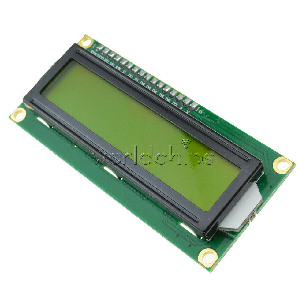 5PCS NEW 1602 16x2 HD44780 Character LCD Display Module LCM Yellow backlight
