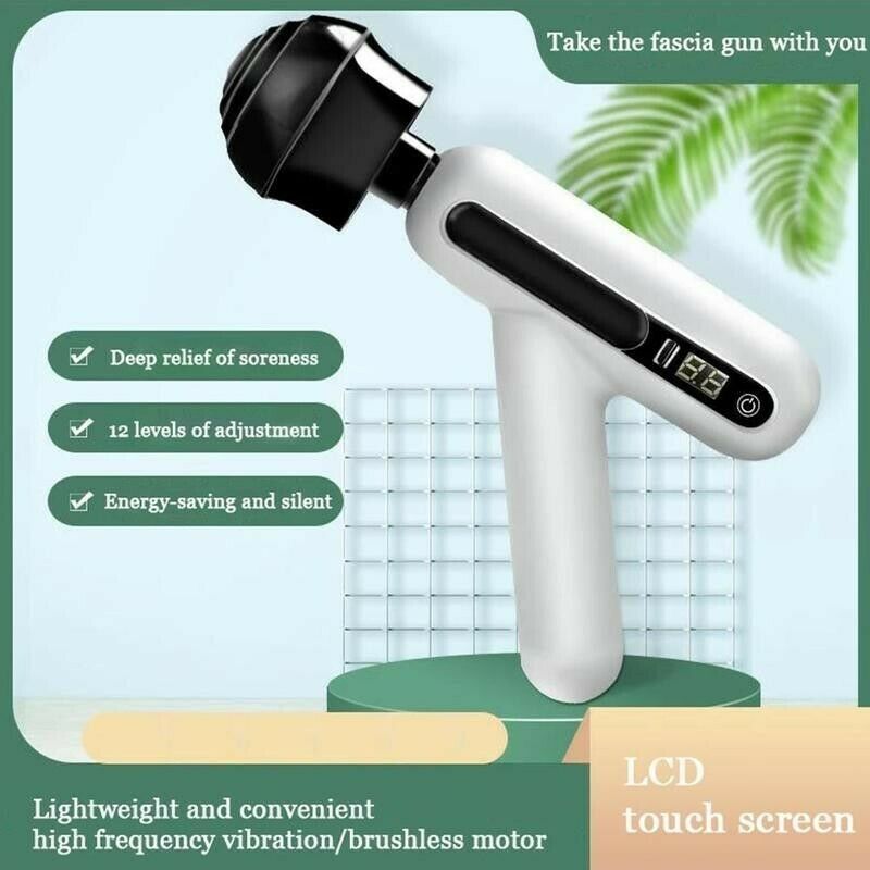 Massage Gun Touch Electric Massager Tissue Muscle Vibrating Relaxing Leg Body