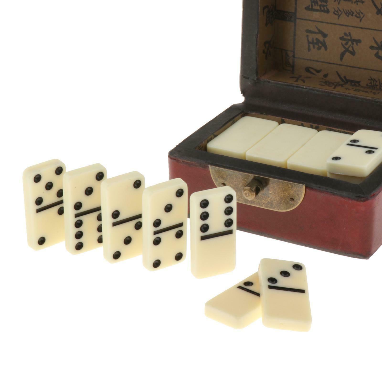 Professional 28 Dominoes Set Traditional Recreational Travel Family Games