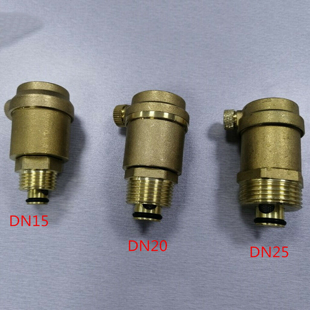 2x Brass Automatic Float Vent DN25 Brass Air Vent Valve 1.6MPa, DN20/DN25