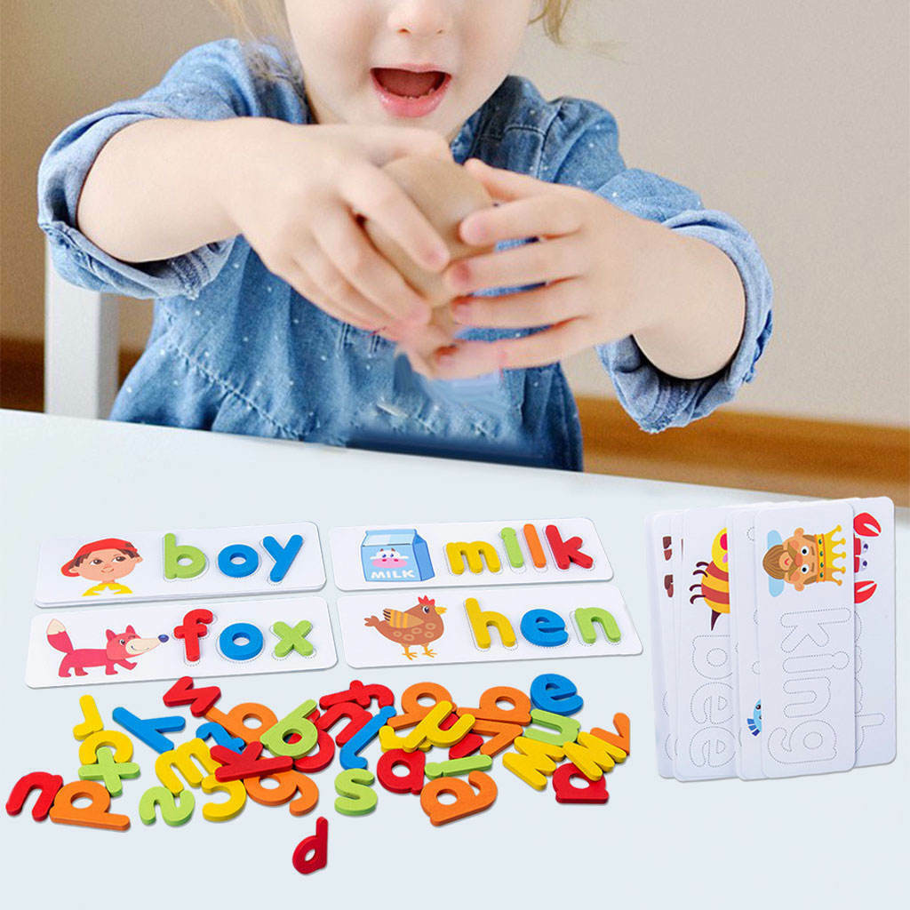 Spelling Word Puzzle Game Recognition Alphabet Abc Letter for Activities