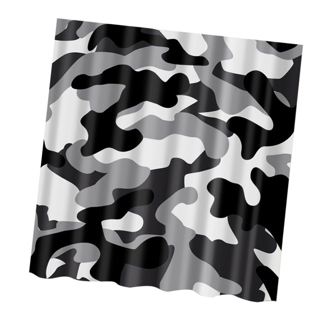 180x180cm Shower Curtain Bath Curtain Curtains with Several Hooks Camouflage