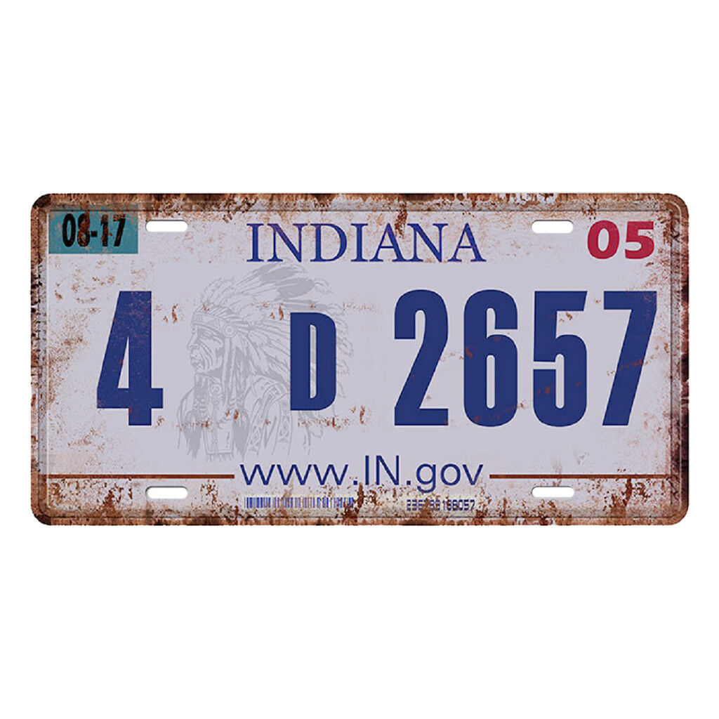 15 X 30cm Retro Car License Plate Wall Metal Plaque Tin Sign Decor 4D2657 G